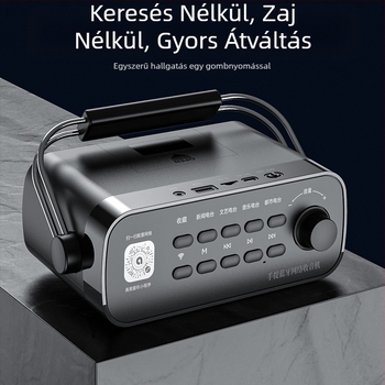 S100 – Wi‑Fi internet rádió – teljes sávos digitális hangolás, 10W RMS, Bluetooth/MP3/WMA, 3000mAh akkumulátor