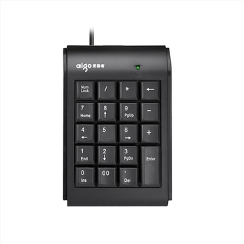 W909 vezetékes 23-gombos digitális numerikus billentyűzet, laptop és PC használatra, ABS anyag, 1,45 m kábel, háttérvilágítás nélküli