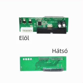 IDE→SATA átalakító kártya — 40-pin IDE, USB-soros interfész, JM20330 chip, 480 Mbps, modell PCI-12