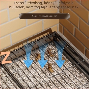 Fiókos kutya WC, csúszásmentes kivitel, műanyagból, integrált öblítéssel és homokozó tál