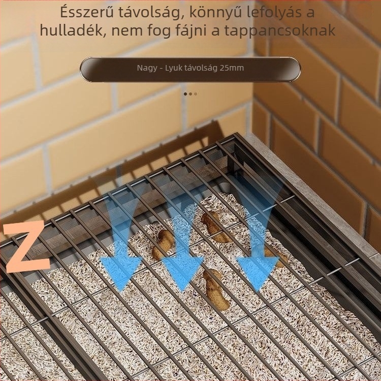 Fiókos kutya WC, csúszásmentes kivitel, műanyagból, integrált öblítéssel és homokozó tál
