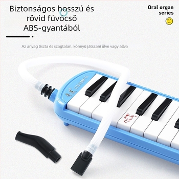 Qimei melodika fúvócső — univerzális 32/36/37 billentyűs melodikákhoz, műanyag, tartozék