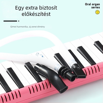 Qimei melodika fúvócső — univerzális 32/36/37 billentyűs melodikákhoz, műanyag, tartozék