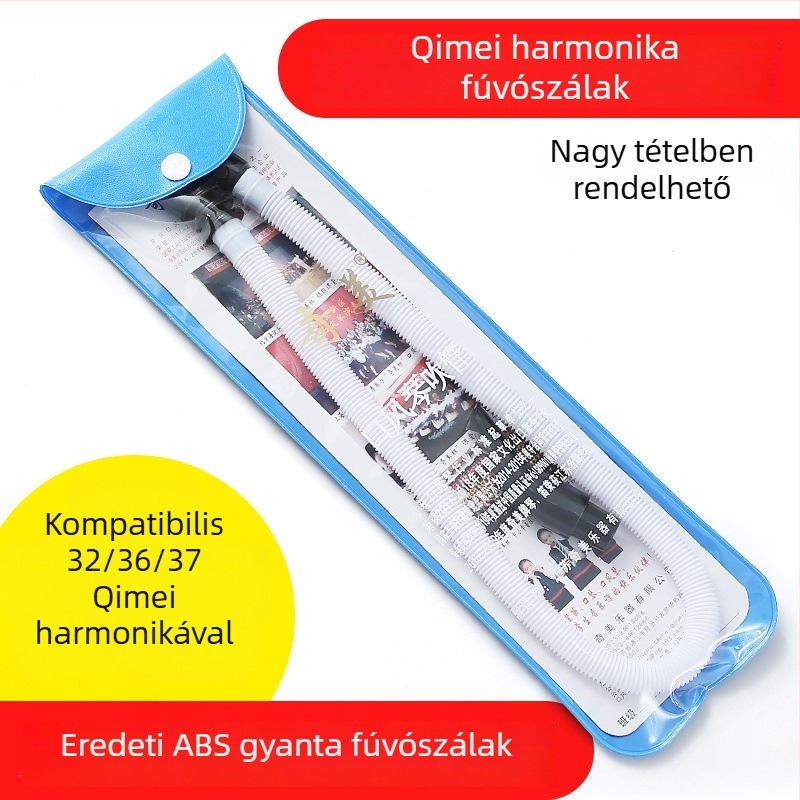 Qimei melodika fúvócső — univerzális 32/36/37 billentyűs melodikákhoz, műanyag, tartozék