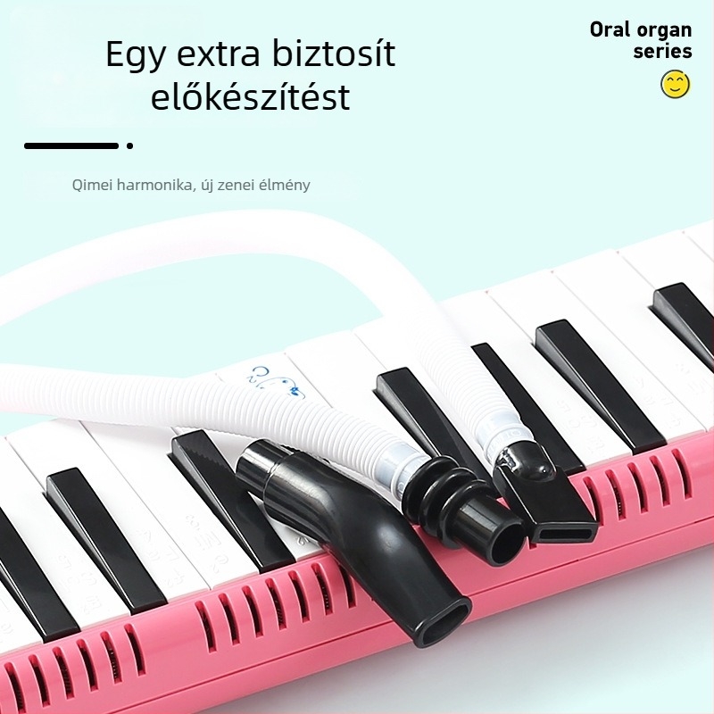 Qimei melodika fúvócső — univerzális 32/36/37 billentyűs melodikákhoz, műanyag, tartozék