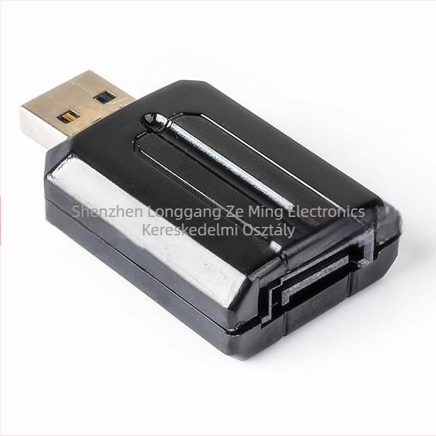 USB 3.0-tól eSATA adapter – USB 3.0 interfész, 3.0 adatátvitel, rézmag, egyfejű csatlakozó