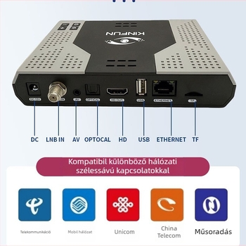 Kinfun TV Box Androiddal, RK3528 processzor, 2 GB RAM, 16/32/64 GB belső tárhely, HDMI kimenet