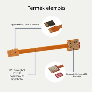 TF memóriakártya külső bővítő adapterkábellel – Micro SD, interfész: Egyéb