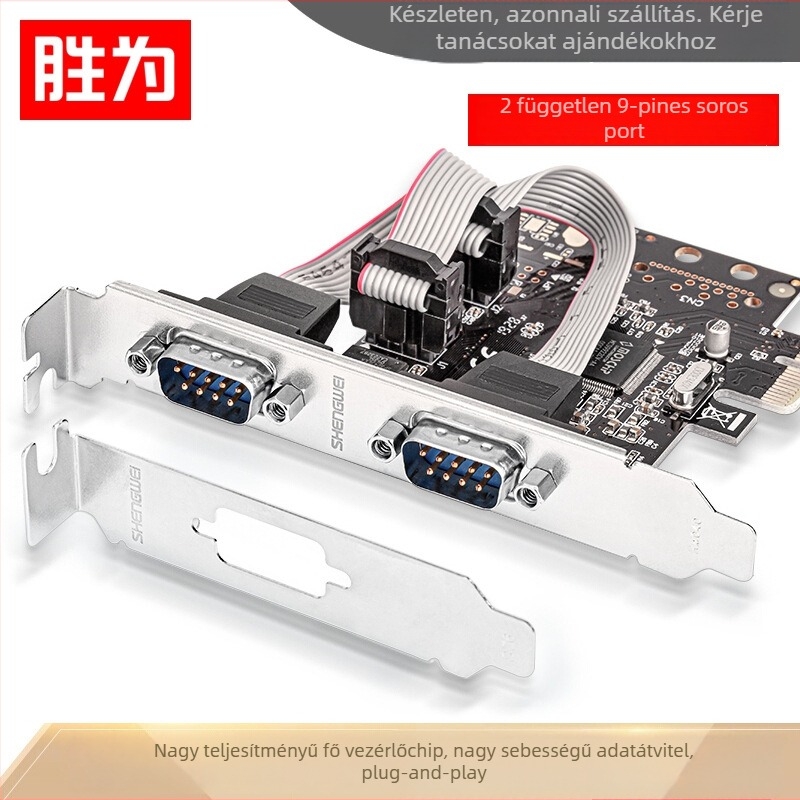 Win as Pec-2011 PCIe–RS232 többcsatornás bővítő kártya