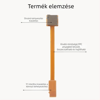 TF microSD bővítőkábel adapter külső memóriakártyatartóval megfigyeléshez és navigációs tesztekhez (modell 14/20)