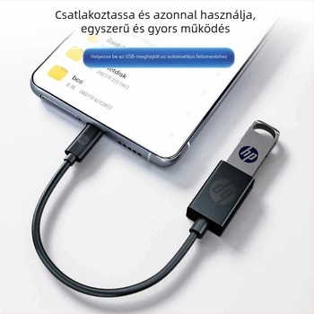 HP USB-A to USB-C adapter kábel - 15 cm, tabletekhez, laptopokhoz és telefonokhoz