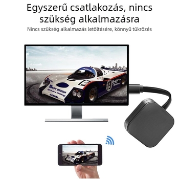 W25s vezeték nélküli képernyő tükröző eszköz, HDMI interfész, 1080p kimenet, RK3036 A210 processzor, TF memória kártya-támogatás