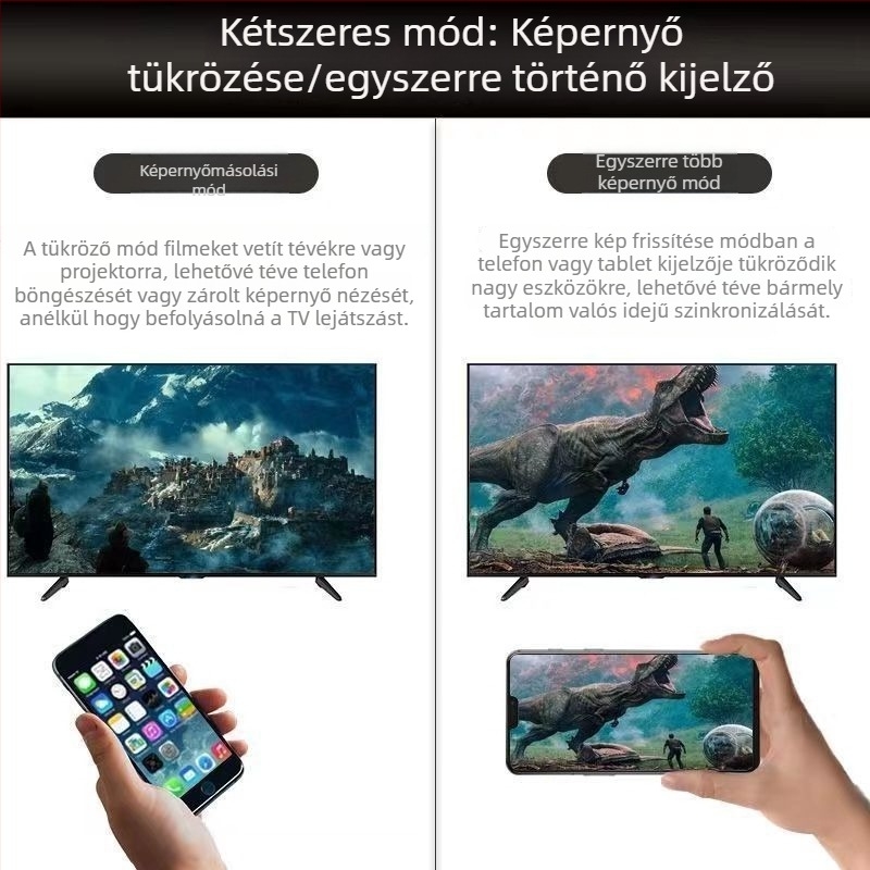W25s vezeték nélküli képernyő tükröző eszköz, HDMI interfész, 1080p kimenet, RK3036 A210 processzor, TF memória kártya-támogatás