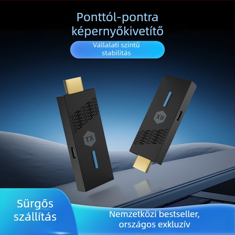 Vállalati szintű vezeték nélküli képernyővetítő projektor telefon–számítógép tükrözéssel, HDMI 1080p, Haiqi processzor, kompatibilis Windows/Android/iOS