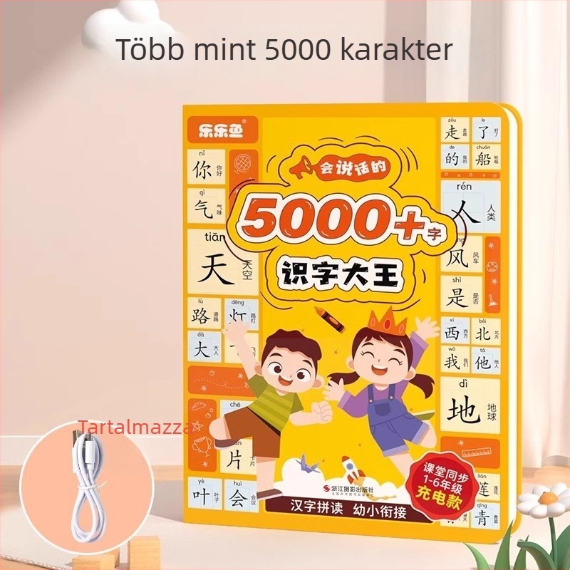 Leleyu Olvasó Toll – Újratölthető, zenés és hangos olvasó, memória nélküli, 4–6 éveseknek