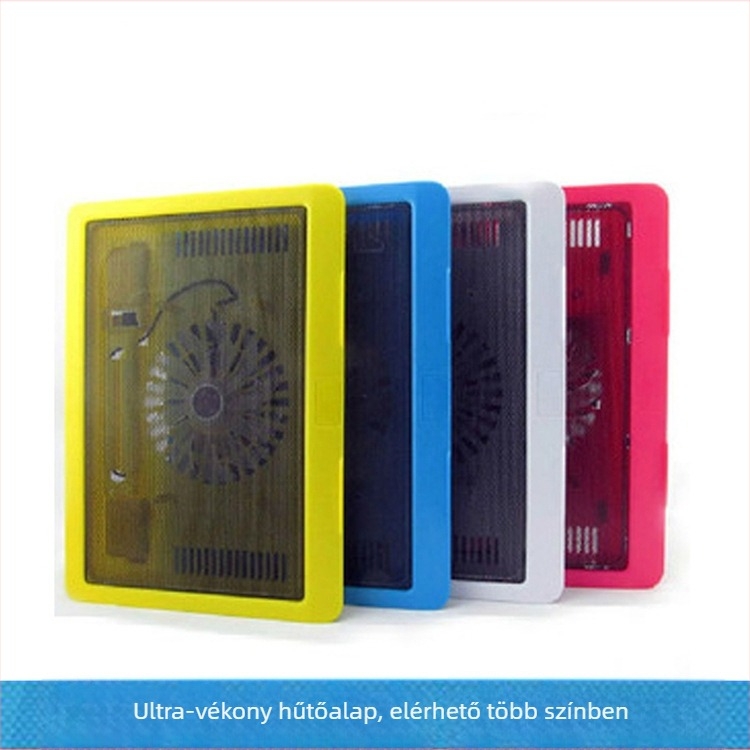 Notebook hűtőalap N19 egy ventilátorral, műanyag ház