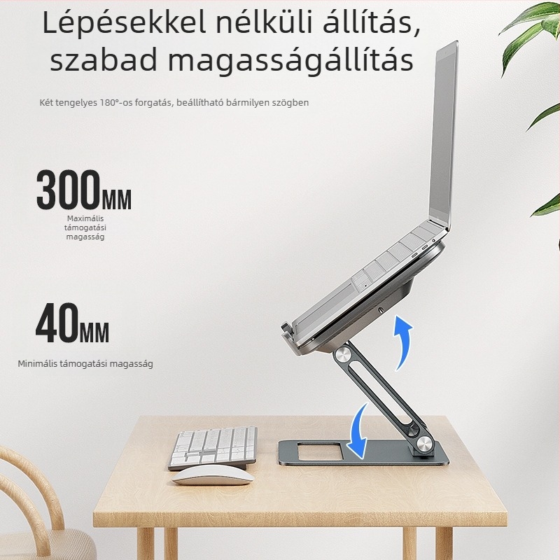 Notebook hűtő alumínium házzal, levegőhűtés, két ventilátor, 1,3 kg, kompatibilis a Playbookkal