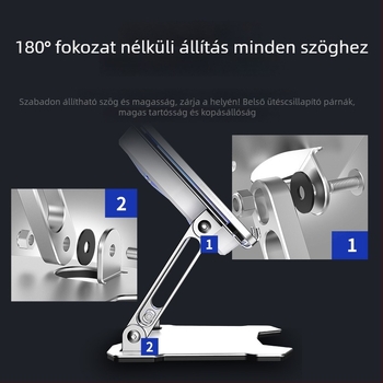 Laptop hűtő radiátor - alumíniumötvözet, 4 hőcső, 2 USB-port, beépített hűtőventilátor