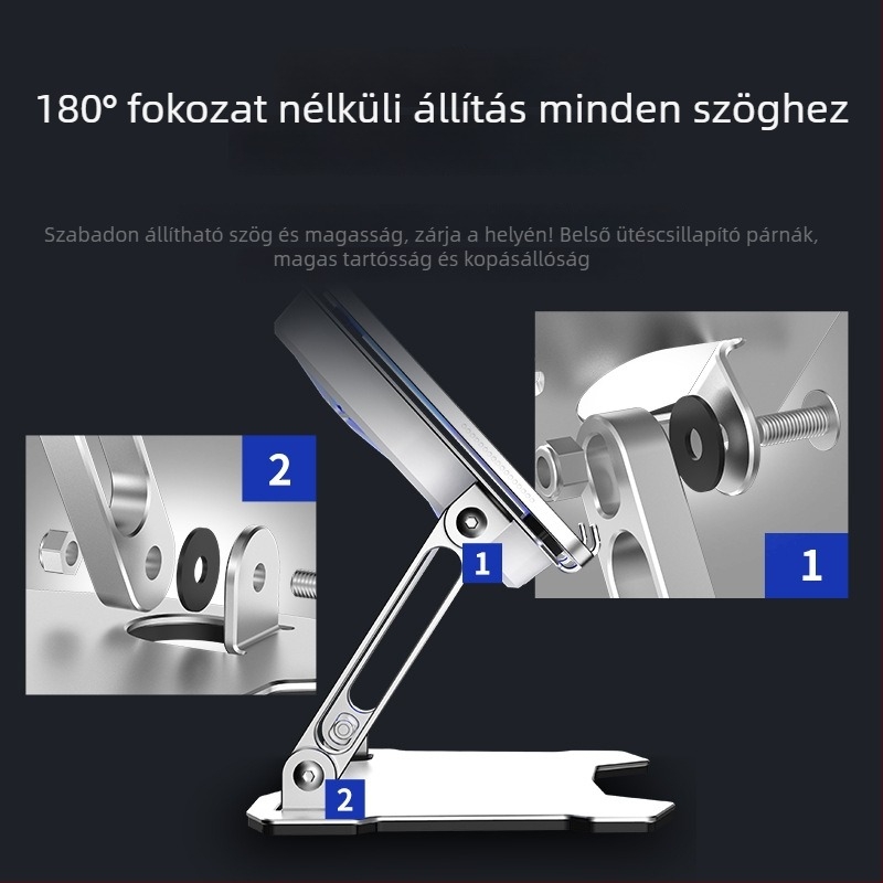 Laptop hűtő radiátor - alumíniumötvözet, 4 hőcső, 2 USB-port, beépített hűtőventilátor
