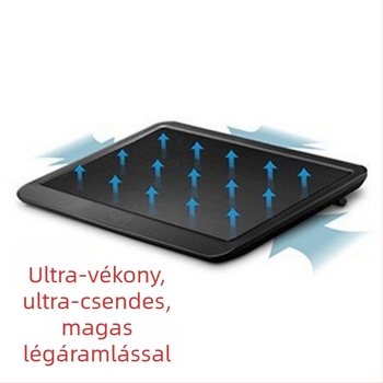 N19 noteszgép hűtőalap 1 ventilátorral, levegő hűtés, műanyag, PlayBookhoz