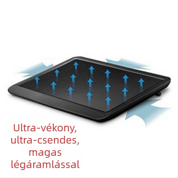 N19 noteszgép hűtőalap 1 ventilátorral, levegő hűtés, műanyag, PlayBookhoz