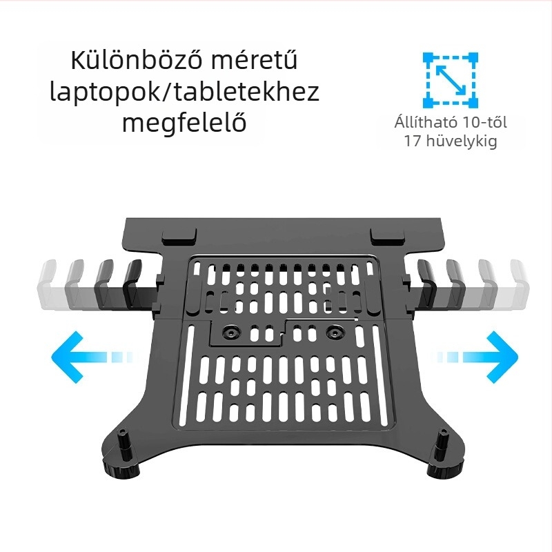 NB Ergonomikus laptop tartó tálcával, kar a számítógéphez, kijelzőtartó és hűtőbázis – DA2/FP-2