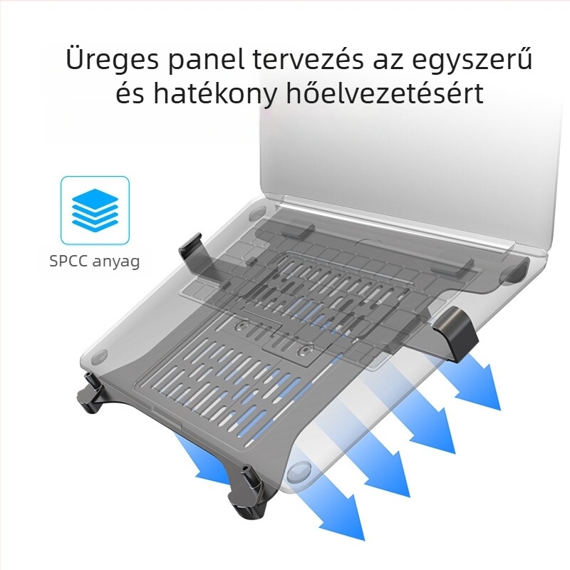 NB Ergonomikus laptop tartó tálcával, kar a számítógéphez, kijelzőtartó és hűtőbázis – DA2/FP-2