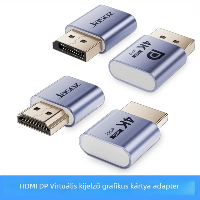 G161 HDMI virtuális monitor adapter - 4K60Hz, HDMI interfész, 24C02-04 chip, rézmag, aranyozott csatlakozók