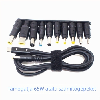 YXL PD100W Patch kábel DC adapterhez laptophoz, 1,8 m, rézbevonatú alumínium maggal, interfész:más, teljesítmény: 100W/65W