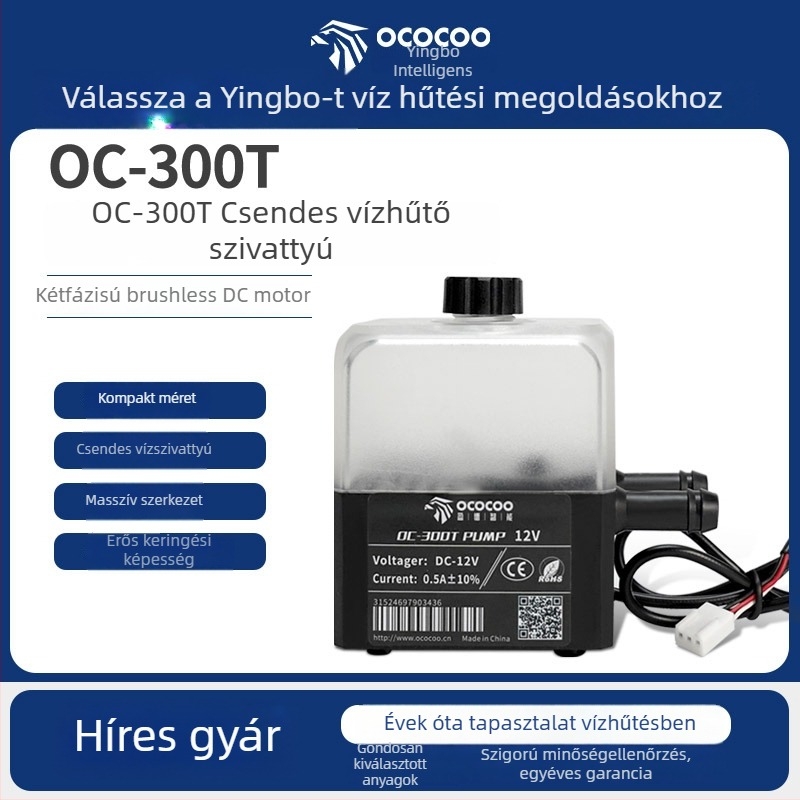 Laptop vízhűtéses radiátor • Zajszint 23 dB • Üzemidő 50000 • Súly 0,3 kg