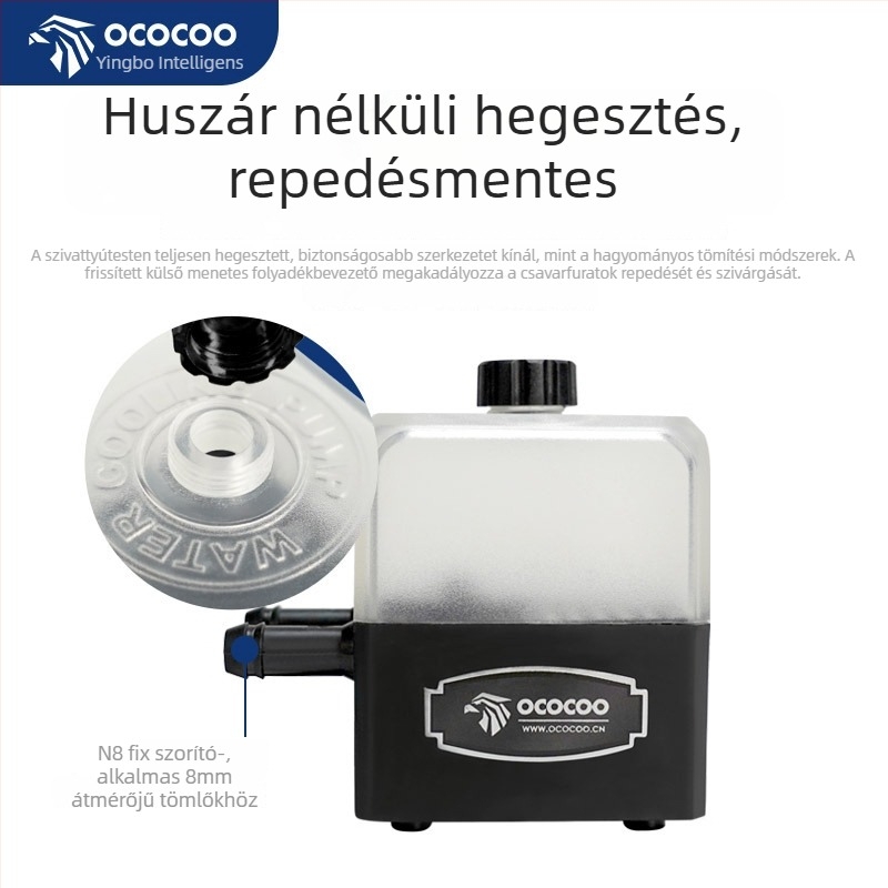 Laptop vízhűtéses radiátor • Zajszint 23 dB • Üzemidő 50000 • Súly 0,3 kg