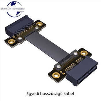 Adapterkábel grafikus kártyához, PCIe x1-től x1-ig, PCIe 3.0, férfi–férfi csatlakozó