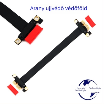 Adapterkábel grafikus kártyához, PCIe x1-től x1-ig, PCIe 3.0, férfi–férfi csatlakozó
