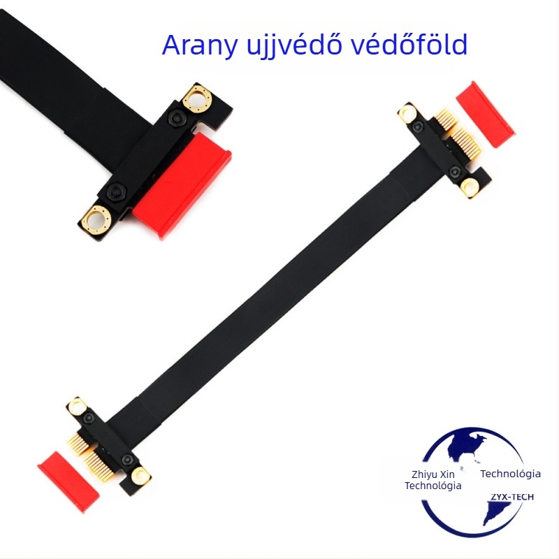 Adapterkábel grafikus kártyához, PCIe x1-től x1-ig, PCIe 3.0, férfi–férfi csatlakozó