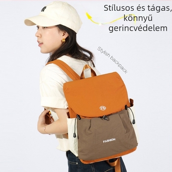 Uniszex vászon hátizsák, 20–35 L, 8 hüvelykes laptopzseb, szabadidős utazáshoz