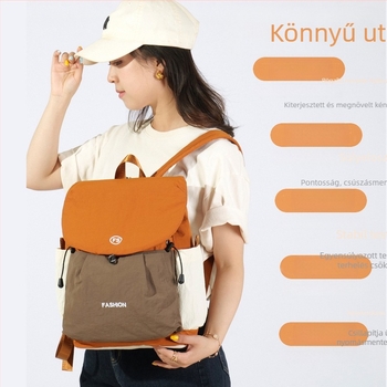 Uniszex vászon hátizsák, 20–35 L, 8 hüvelykes laptopzseb, szabadidős utazáshoz