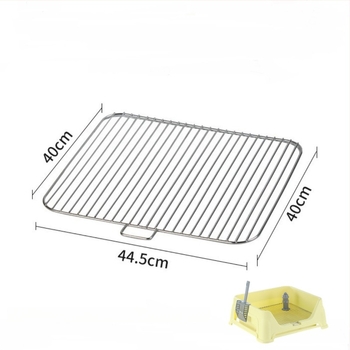 Kutyatoalett rozsdamentes acél hálós kerettel – anti-lépés és anti-ürítés funkcióval, háziállat-kiegészítő, több stílus