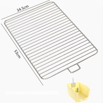 Kutyatoalett rozsdamentes acél hálós kerettel – anti-lépés és anti-ürítés funkcióval, háziállat-kiegészítő, több stílus