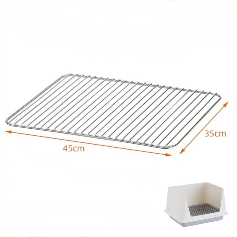 Kutyatoalett rozsdamentes acél hálós kerettel – anti-lépés és anti-ürítés funkcióval, háziállat-kiegészítő, több stílus