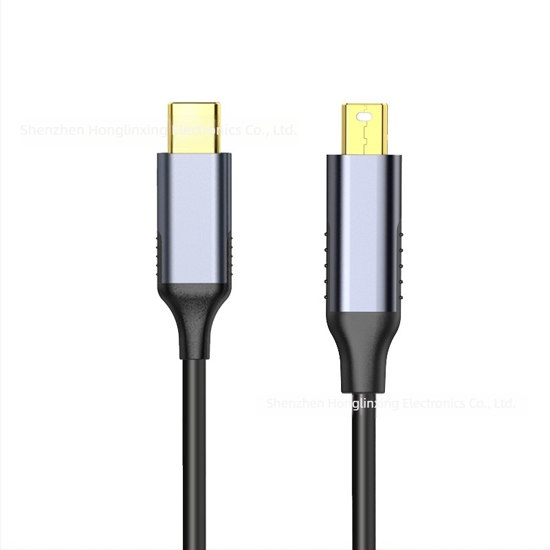 USB-C-tól Mini DisplayPort Patch Kábel, CPY2119C chip, DP interfész, 10000 Mbps, ónnal bevont rézmag