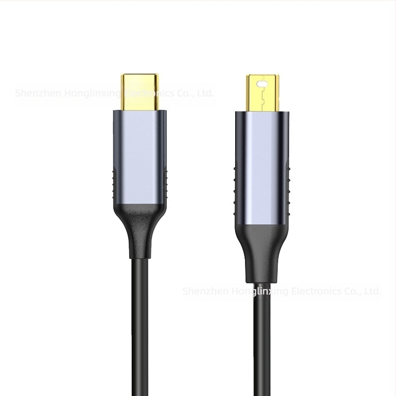 USB-C-tól Mini DisplayPort Patch Kábel, CPY2119C chip, DP interfész, 10000 Mbps, ónnal bevont rézmag