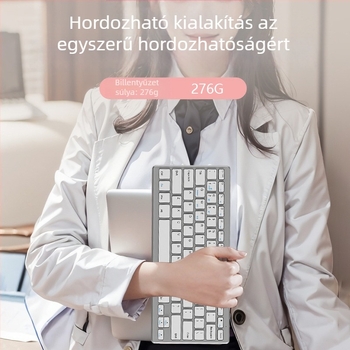 K019 Bluetooth vezeték nélküli billentyűzet – 78-gombos, ergonómikus, többnyelvű, telefonokra, tabletekre és számítógépekre