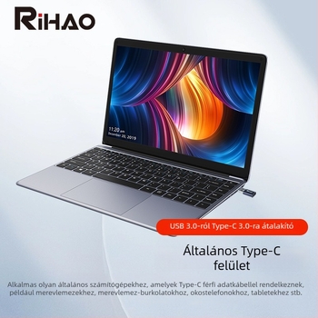 RIHAO OTG Type-C USB 3.0 adapter, 10Gbps, modell Z10/Z11, egyportos