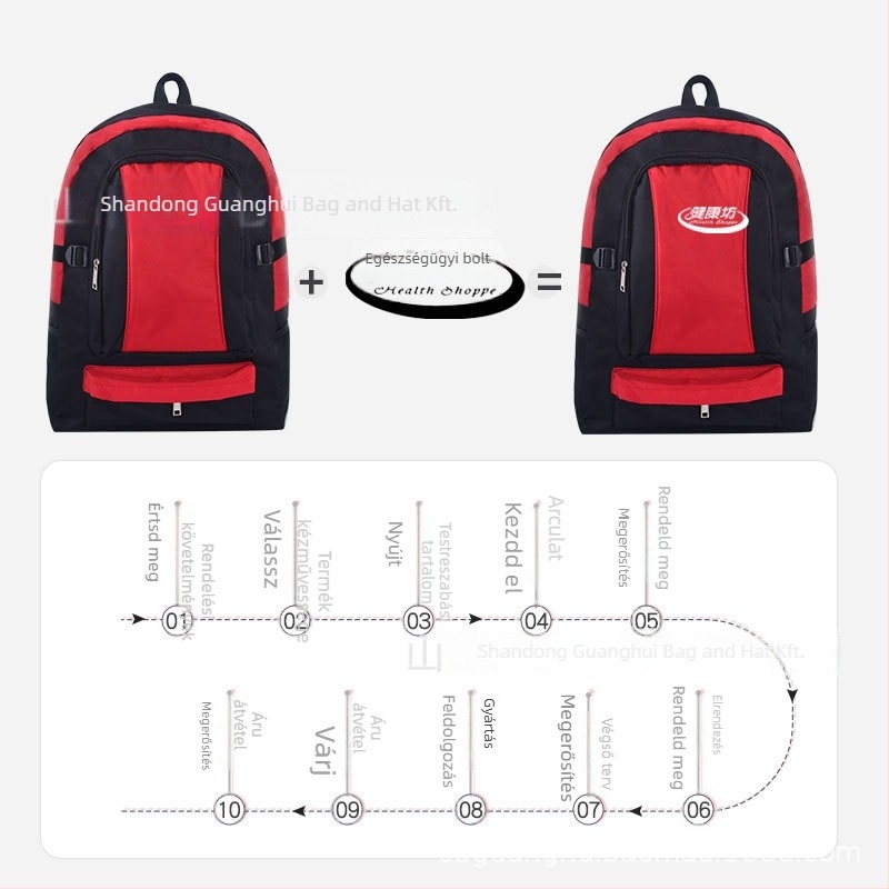 Hátizsák kültéri sportokra, uniszex (kapacitás 20-35L, Oxford anyag, vízálló, geometrikus mintázat)