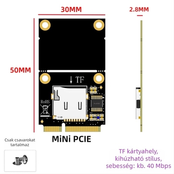 Adapterkártya – Mini PCIe Micro SD-hez, BZHS, interfész: más