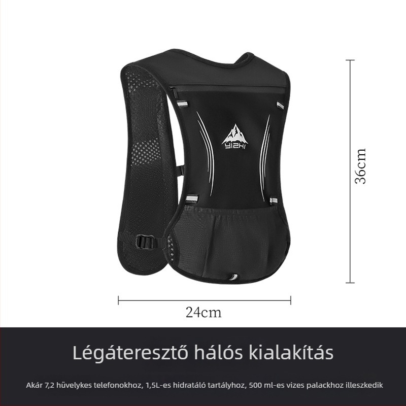 Uniszex hidratáló hátizsák terepfutáshoz, kültéri túrákhoz és hegymászáshoz