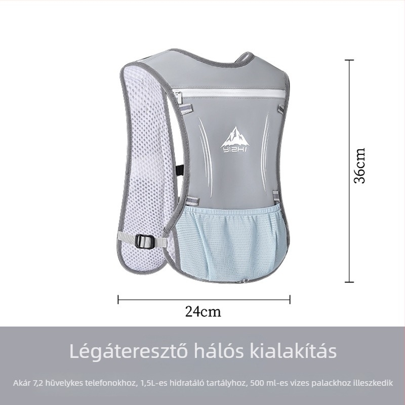 Uniszex hidratáló hátizsák terepfutáshoz, kültéri túrákhoz és hegymászáshoz