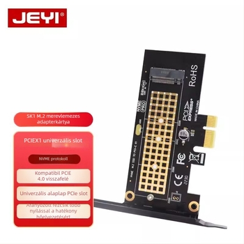 M.2 NVMe–ből PCIe bővítő kártya, PCIe 4.0 x1/x4/x8/x16, Modell SK1/SK4