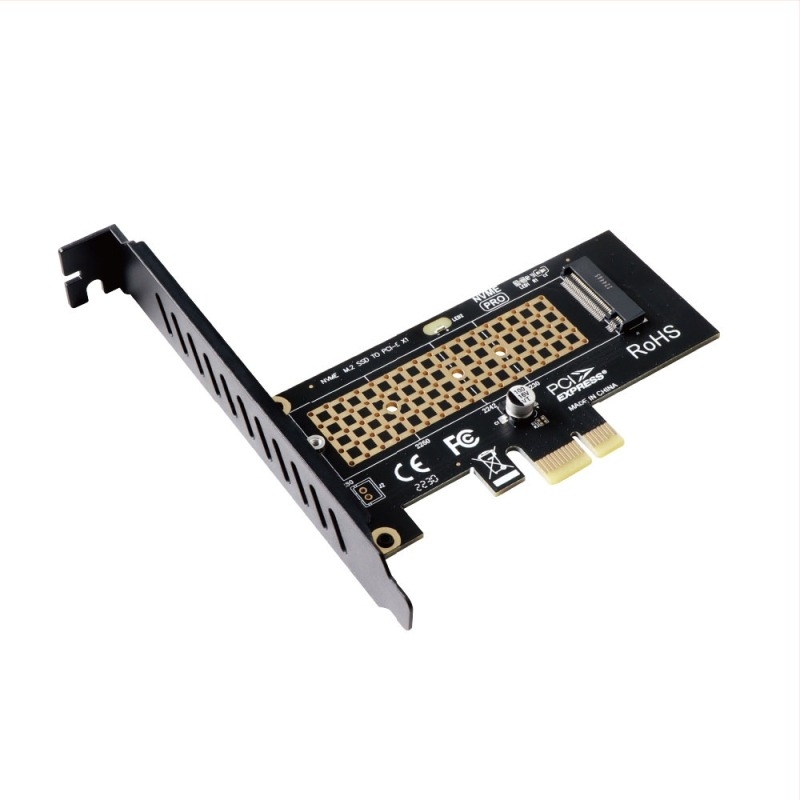 M.2 NVMe–ből PCIe bővítő kártya, PCIe 4.0 x1/x4/x8/x16, Modell SK1/SK4