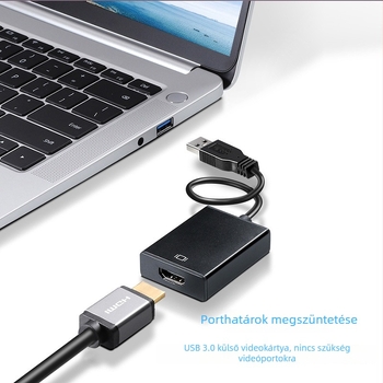 USB 3.0–tól HDMI-ig videó adapter YYT — HDMI interfész, 1080P támogatás, rézmag